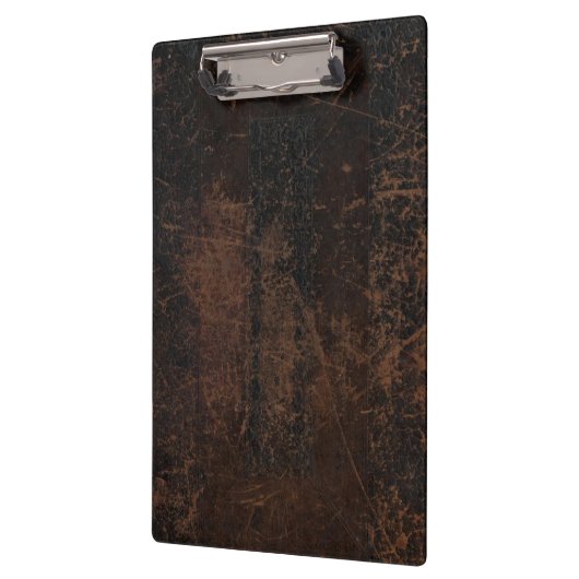 Bruin gesneden leder (Faux) Klembord (Links)