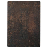 Bruin gesneden leder (Faux) Klembord (Achterkant)