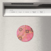 Bruin gestippeld rood Herfst blad Magneet (Insitu (Vaatwasser))