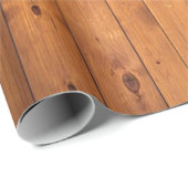 Bruin getextureerd hout  cadeaupapier (Rol Hoek)