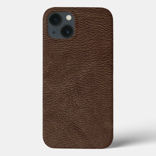 Bruin getextureerd leder Case-Mate iPhone case (Achterkant)
