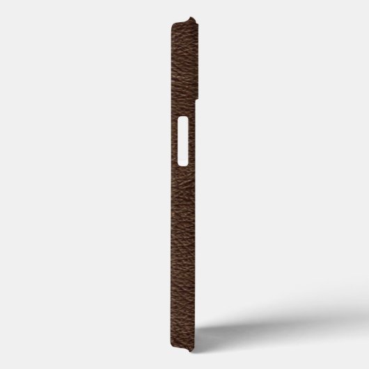 Bruin getextureerd leder Case-Mate iPhone case (Achterkant / Rechts)