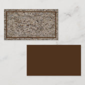 Bruin getextureerd Visitekaartje (Voorkant / Achterkant)