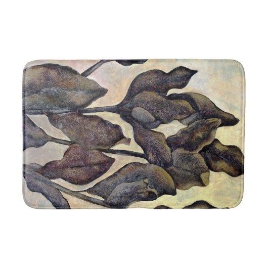 Bruin geverfd leder bath Mat (Voorkant)