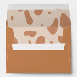Bruin gevlekte printenvelop envelop