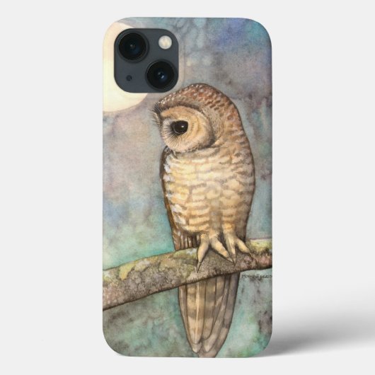 Bruin Gevlekte Uil Natuur Schilderij Case-Mate iPhone Case (Achterkant)