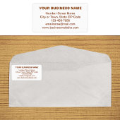 Bruin Gewone Tekst Zakelijk Merk op Adreslabel Etiket