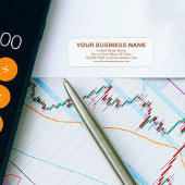 Bruin Gewone Tekst Zakelijk Merk op Terugkeeradres Etiket