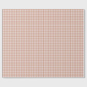 Bruin Gingham Rutpatroon Cadeaupapier (Vlak)