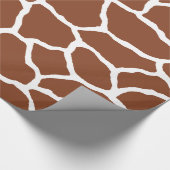Bruin Giraffe huidpatroon ompakken papier (Hoek)