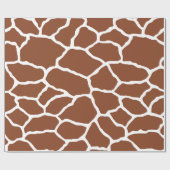Bruin Giraffe huidpatroon ompakken papier (Vlak)