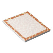Bruin Giraffe Pattern Notitieblok (Schuin)