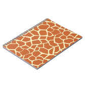 Bruin Giraffe Pattern Notitieboek (Linkerzijde)
