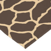 Bruin Giraffe Skin Pattern Korte Tafelloper (Hoek)
