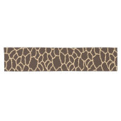 Bruin Giraffe Skin Pattern Korte Tafelloper (Horizontaal)