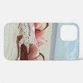 Bruin glazen flesje voor twee vrouwen Case-Mate iPhone case (Achterkant (horizontaal))