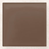 Bruin Glazen Onderzetter (Voorkant)