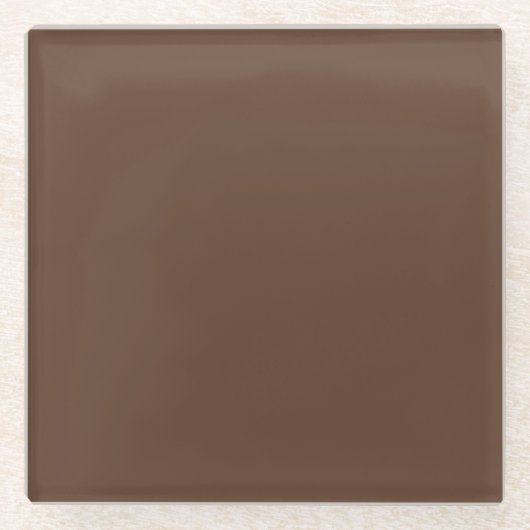 Bruin Glazen Onderzetter (Voorkant)