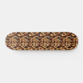 Bruin glazen patroon persoonlijk skateboard (Horizontaal)