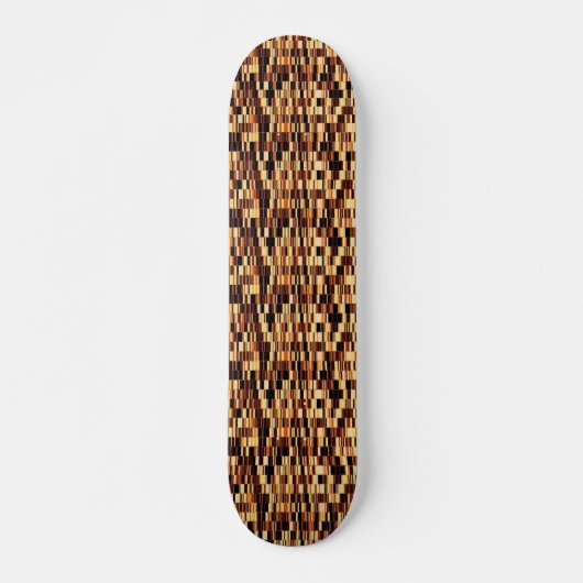 Bruin glazen patroon persoonlijk skateboard (Voorkant)