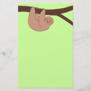 Bruin glimlach met hartsnoer briefpapier