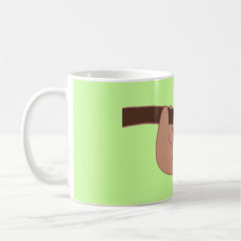 Bruin glimlach met hartsnoer koffiemok