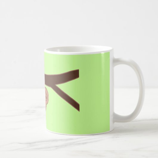 Bruin glimlach met hartsnoer koffiemok (Rechts)