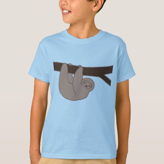 Bruin glimlach met hartsnoer t-shirt (Voorkant)