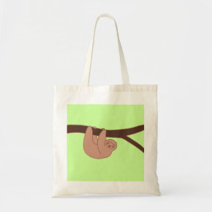 Bruin glimlach met hartsnoer tote bag
