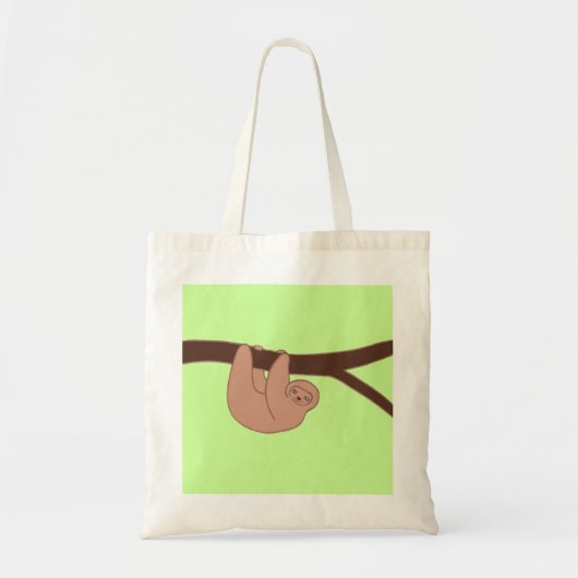 Bruin glimlach met hartsnoer tote bag (Voorkant)
