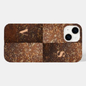 Bruin Glitterend Case-Mate iPhone Case (Achterkant (horizontaal))