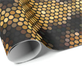 Bruin Glitterig Luipaard Patroon Cadeaupapier (Rol Hoek)