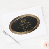 Bruin Gold Glitter Black Product Labels Ladybug (Envelop)