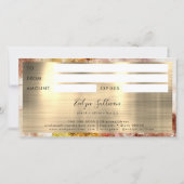 Bruin Gold Glitter-Waterverf Cadeaubon (Achterkant)