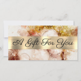Bruin Gold Glitter-Waterverf Cadeaubon