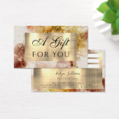 Bruin Gold Glitter-Waterverf Cadeaukaart Visitekaartje (Bureau)