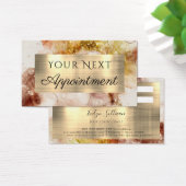 Bruin Gold Glitter-Waterverf Visitekaartje (Bureau)