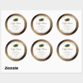 Bruin Gold Glitter White Product Labels Ladybug (Vel)