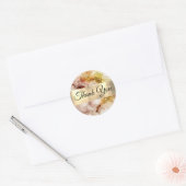 Bruin Gold waterverf Hartelijk dank Ronde Sticker (Envelop)