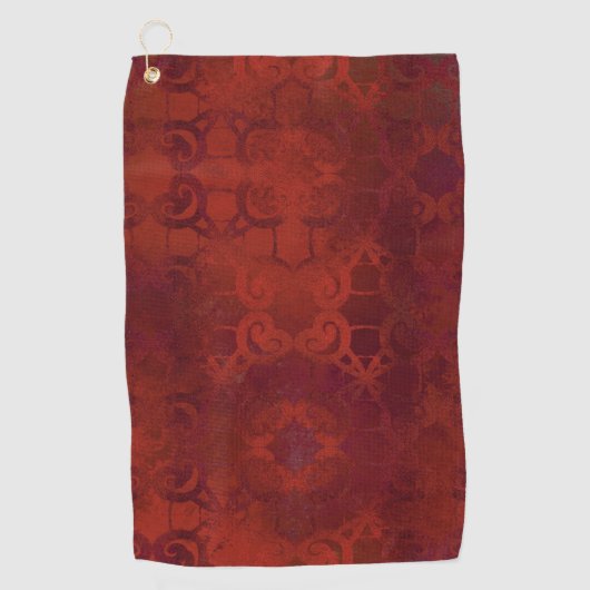 bruin golfhanddoek (Voorkant)