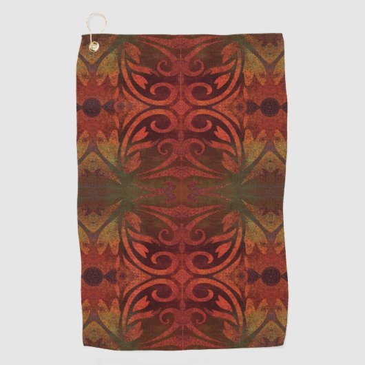 bruin golfhanddoek (Voorkant)