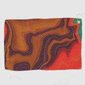 bruin golfhanddoek (Horizontaal)