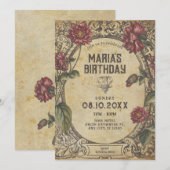 Bruin gothic Classic Kaart (Voorkant / Achterkant)