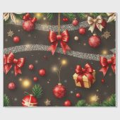 Bruin & Goud Cadeaupapier (Vlak)