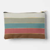 Bruin goud Custom Summer Color Block Stripes Etui (Achterkant)