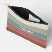 Bruin goud Custom Summer Color Block Stripes Etui (Open)