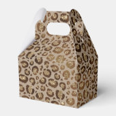 Bruin Goud Glitter Leopard Print Bedankdoosjes (Achterkant)