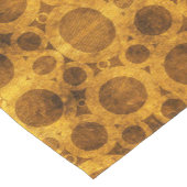Bruin Goud Grunge Steampunk Patroon Tafelloper (Hoek)