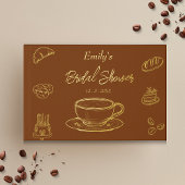 Bruin Goud Love is aan het Brouwen Koffie Bruiloft Gastenboek