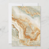 Bruin Goud Marmer Faux Gouden Folie Islamitische B Kaart (Achterkant)